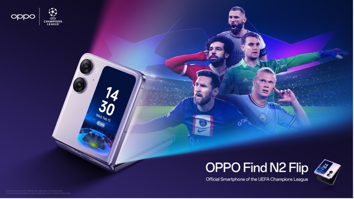 OPPO Find N2 Flip, Official Smartphone of UEFA Champions League