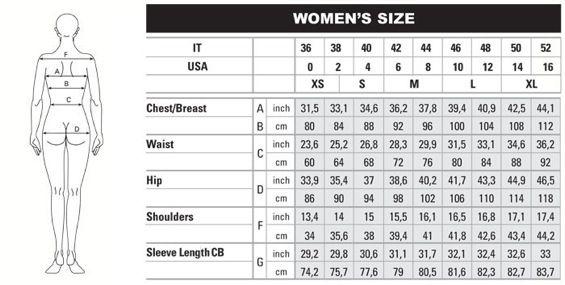 S Boutique Size Chart