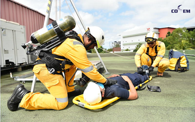 Emergency Rescue Team in Operation