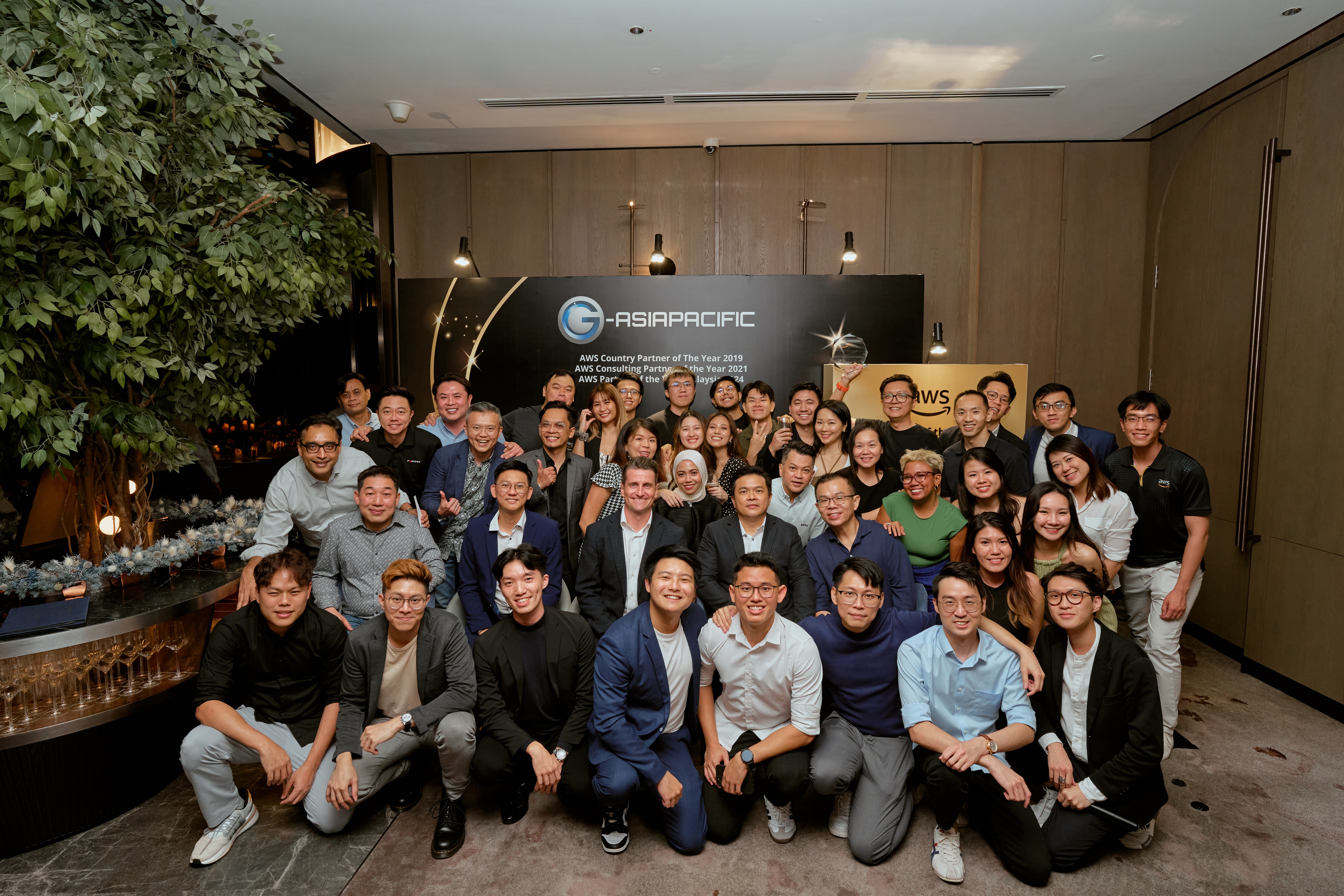 G-AsiaPacific and AWS Celebrate for third AWS Partner of the Year Win.