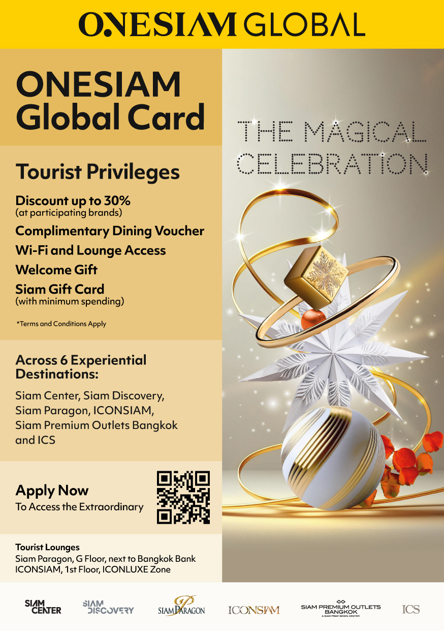 Apply for the ONESIAM Global Card to elevate guest experience with exclusive tourist privileges, promotions and services.